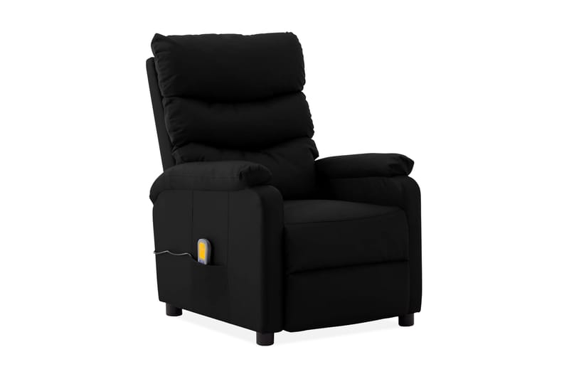 Massagefåtölj svart konstläder - Svart - Möbler - Stolar & fåtöljer - Fåtölj - Massagestol & massagefåtölj
