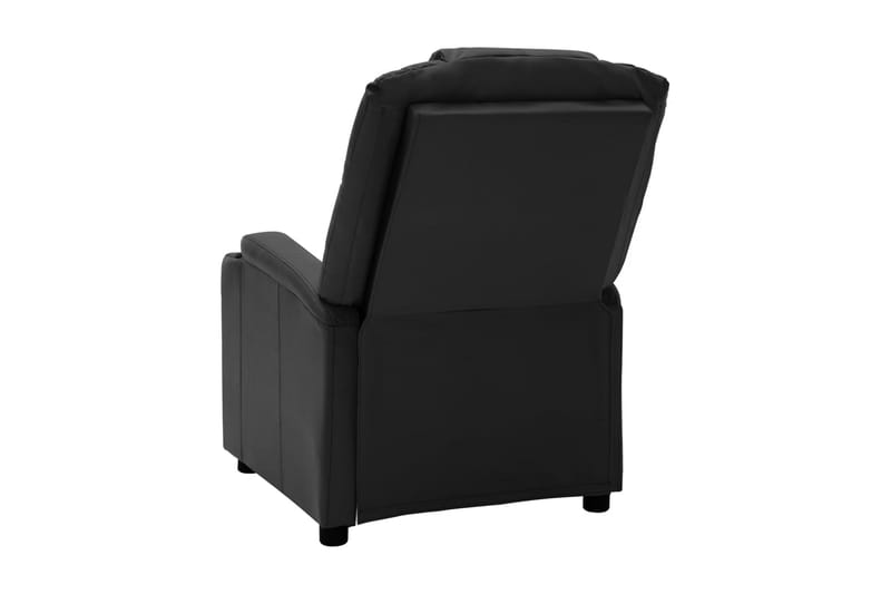 Massagefåtölj svart konstläder - Svart - Möbler - Stolar & fåtöljer - Fåtölj - Massagestol & massagefåtölj