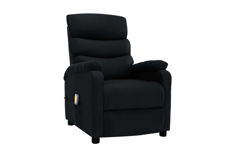 Massagefåtölj svart tyg - Svart - Möbler - Stolar & fåtöljer - Fåtölj - Massagestol & massagefåtölj