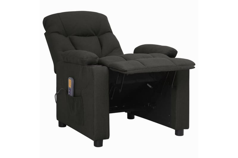 Massagefåtölj svart tyg - Svart - Möbler - Stolar & fåtöljer - Fåtölj - Massagestol & massagefåtölj