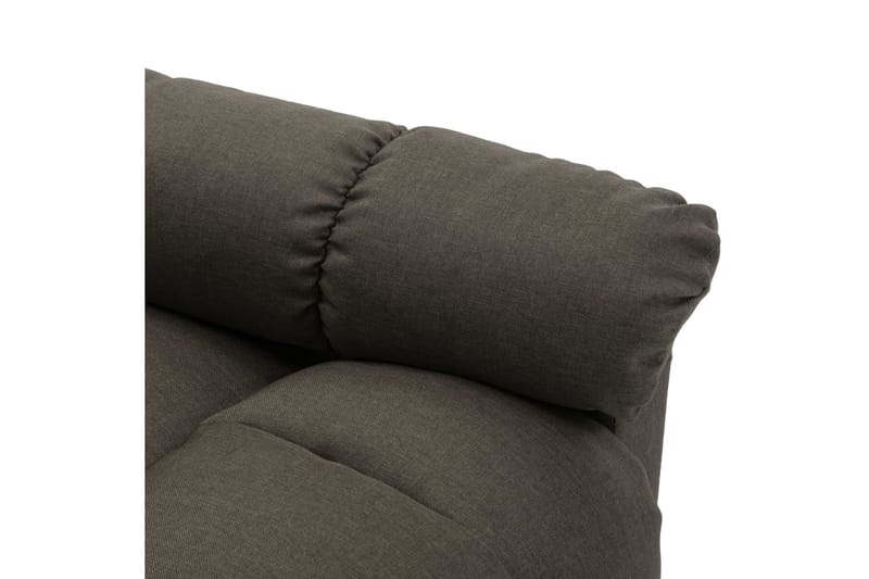 Massagefåtölj taupe tyg - Brun - Möbler - Stolar & fåtöljer - Fåtölj - Massagestol & massagefåtölj