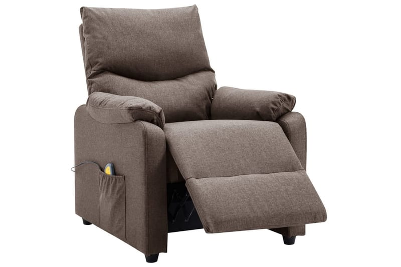 Massagefåtölj taupe tyg - Taupe - Möbler - Stolar & fåtöljer - Fåtölj - Massagestol & massagefåtölj