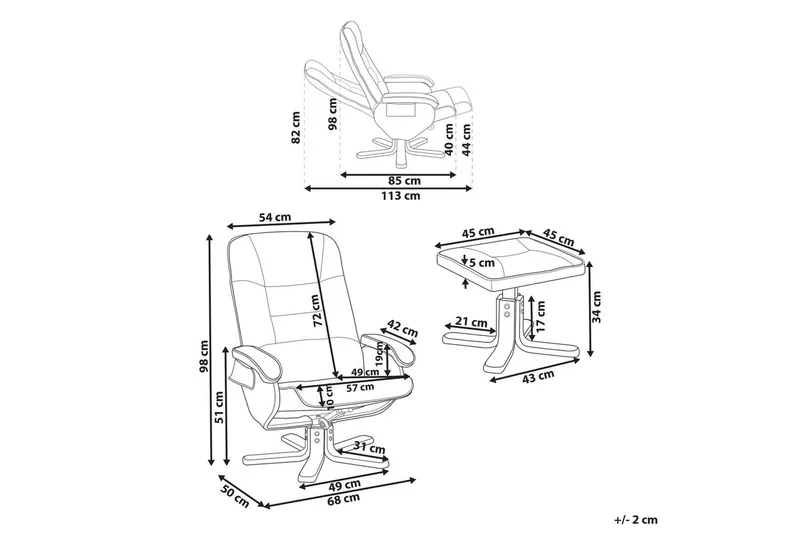Massagestol Relaxpro - Beige, ljust trä - Möbler - Stolar & fåtöljer - Fåtölj - Massagestol & massagefåtölj