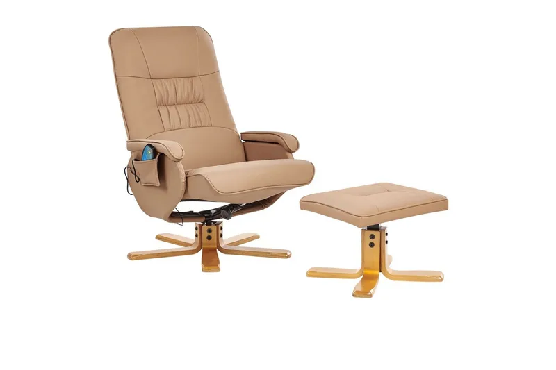 Massagestol Relaxpro - Brunt, ljust trä - Möbler - Stolar & fåtöljer - Fåtölj - Massagestol & massagefåtölj