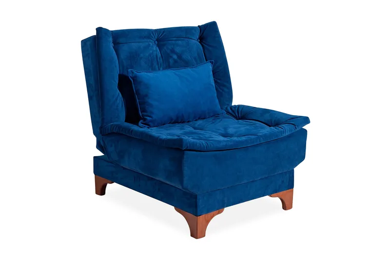 Mathenia Fåtölj med Armstöd - Blå - Möbler - Stolar & fåtöljer - Fåtölj - Fåtölj utan armstöd