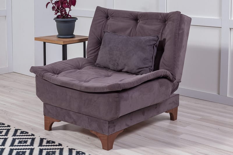 Mathenia Fåtölj med Armstöd - Grå - Möbler - Stolar & fåtöljer - Fåtölj - Bäddfåtölj