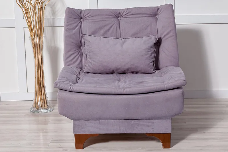 Mathenia Fåtölj med Armstöd - Grå - Möbler - Stolar & fåtöljer - Fåtölj - Fåtölj utan armstöd