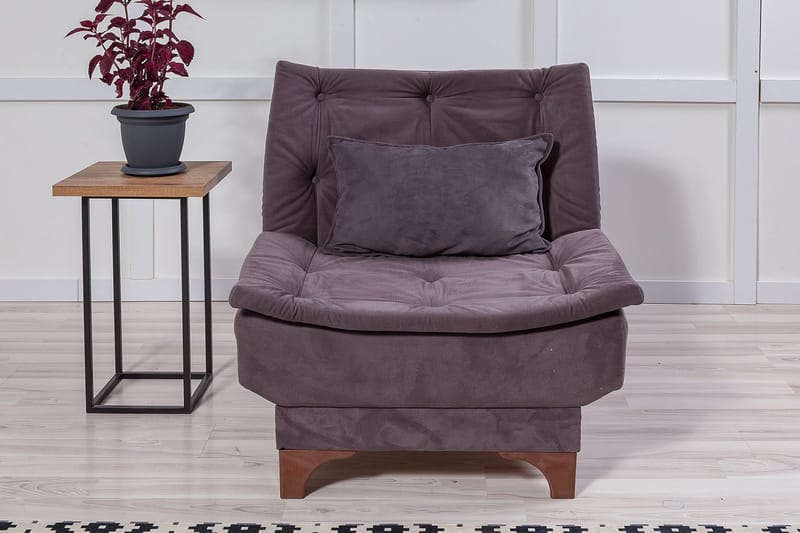 Mathenia Fåtölj med Armstöd - Grå - Möbler - Stolar & fåtöljer - Fåtölj - Bäddfåtölj