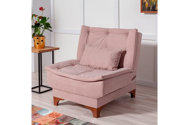 Mathenia Fåtölj med Armstöd - Rosa - Möbler - Stolar & fåtöljer - Fåtölj - Bäddfåtölj