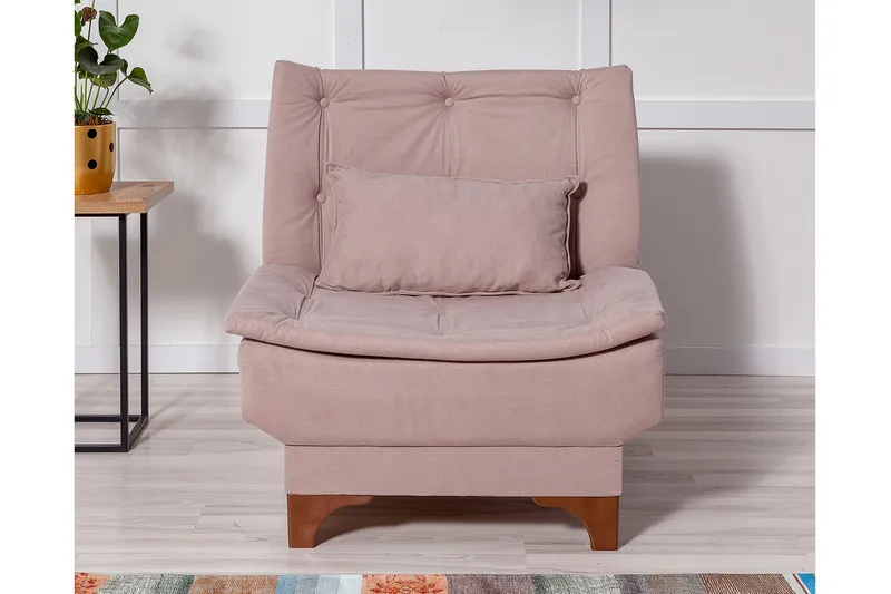 Mathenia Fåtölj med Armstöd - Rosa - Möbler - Stolar & fåtöljer - Fåtölj - Fåtölj utan armstöd
