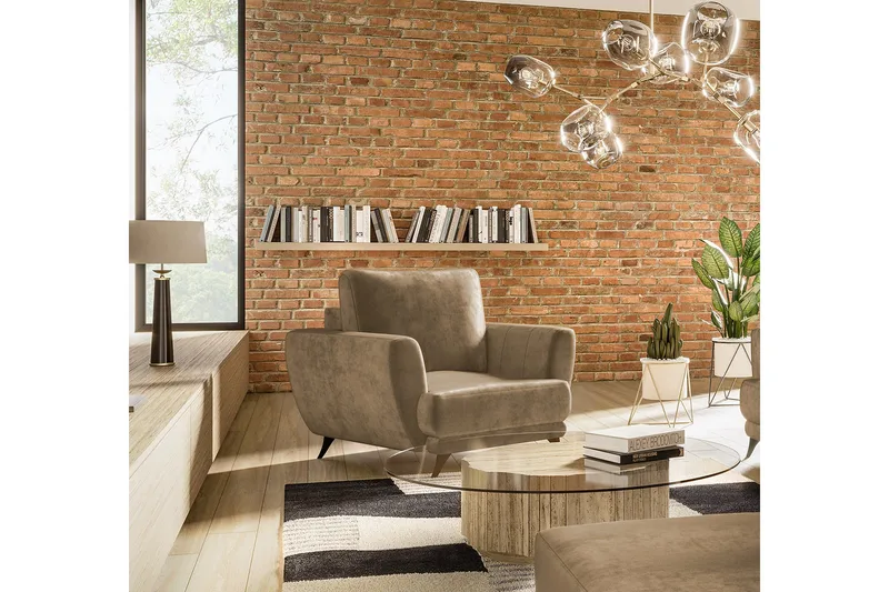 Megis Fåtölj - Beige - Möbler - Stolar & fåtöljer - Fåtölj