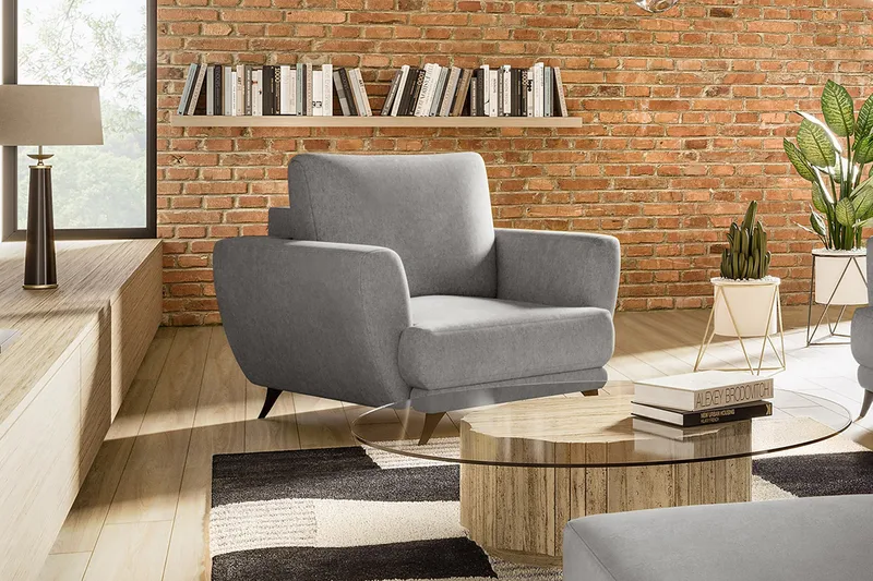 Megis Fåtölj - Ljusgrå - Möbler - Stolar & fåtöljer - Fåtölj