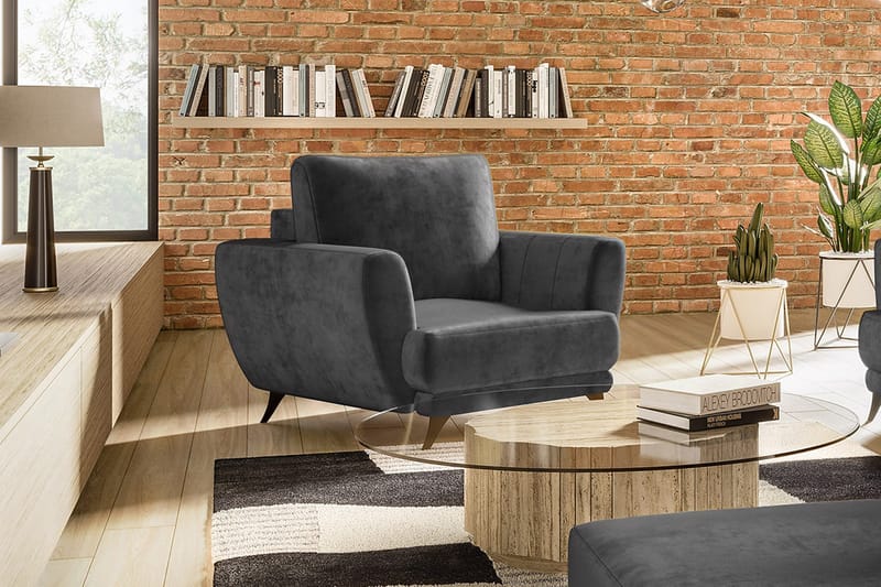 Megis Fåtölj - Mörkgrå - Möbler - Stolar & fåtöljer - Fåtölj