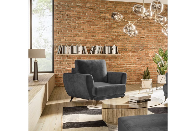 Megis Fåtölj - Mörkgrå - Möbler - Stolar & fåtöljer - Fåtölj