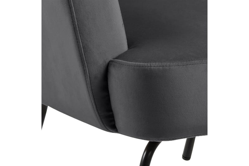 Melisan Loungefåtölj - Grå/Svart - Möbler - Stolar & fåtöljer - Fåtölj