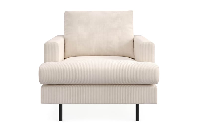 Menard Compact Fåtölj - Beige - Biofåtölj & reclinerfåtölj - Skinnfåtölj & läderfåtölj - Fåtölj - Fåtölj med fotpall - Korgstolar