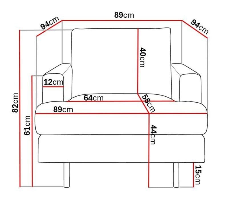 Menard Compact Fåtölj - Beige - Möbler - Stolar & fåtöljer - Fåtölj