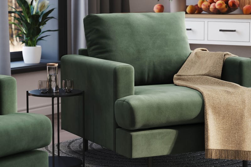 Menard Compact Fåtölj - Grön - Möbler - Stolar & fåtöljer - Fåtölj