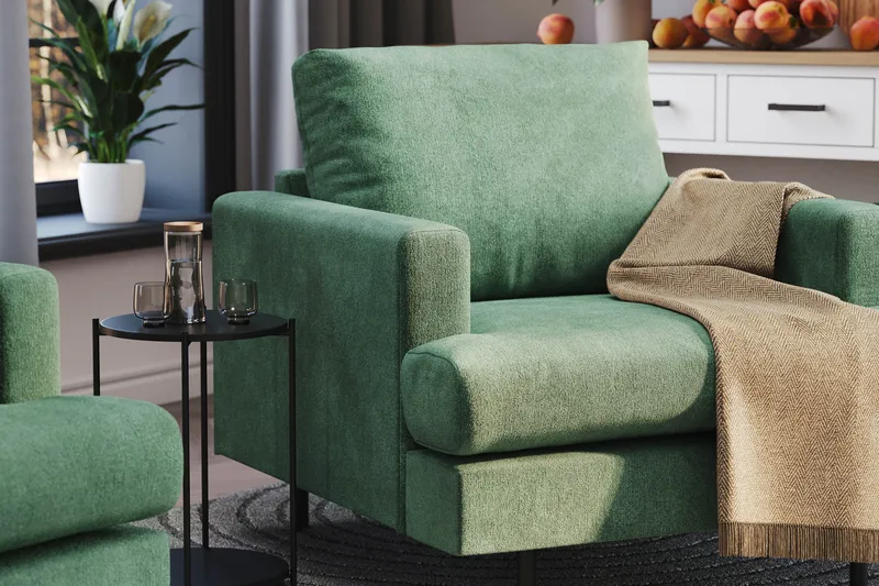 Menard Compact Fåtölj - Grön - Möbler - Stolar & fåtöljer - Fåtölj