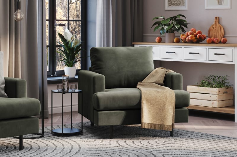 Menard Compact Fåtölj - Mörkgrön - Möbler - Stolar & fåtöljer - Fåtölj