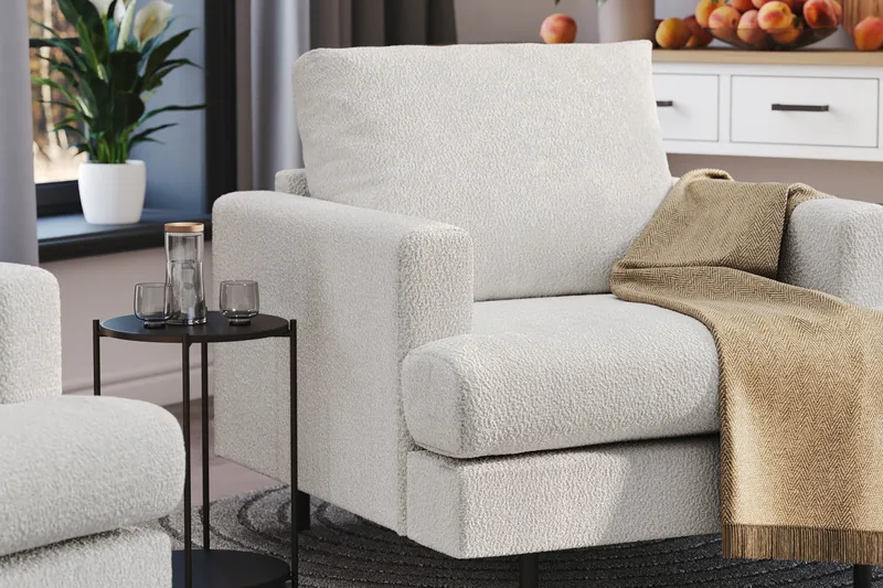 Menard Compact Fåtölj - Vit - Möbler - Stolar & fåtöljer - Fåtölj