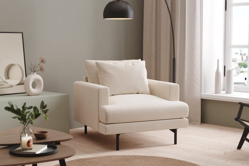 Menard Fåtölj - Ljusbeige - Möbler - Stolar & fåtöljer - Fåtölj