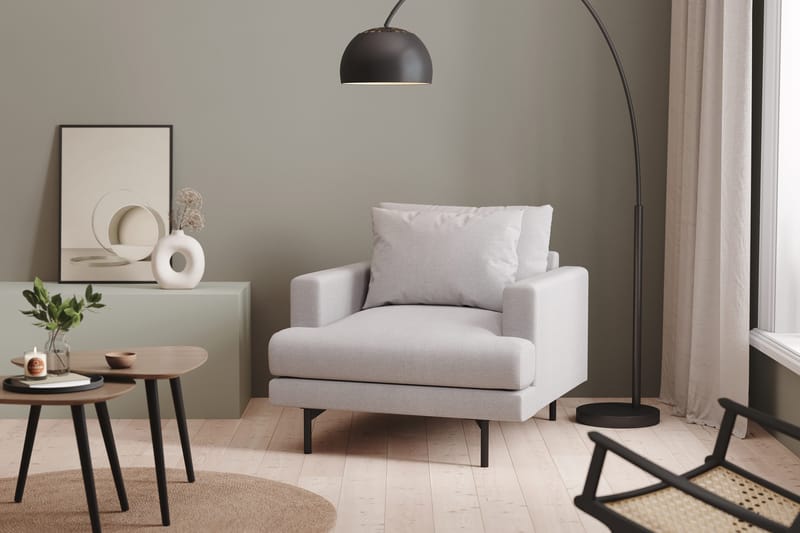 Menard Fåtölj - Ljusgrå - Möbler - Stolar & fåtöljer - Fåtölj