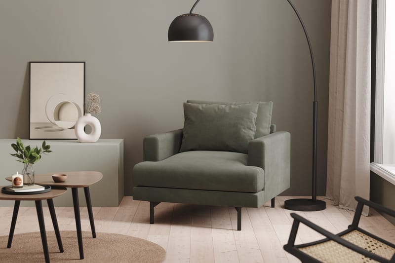 Menard Fåtölj - Mörkgrön - Möbler - Stolar & fåtöljer - Fåtölj