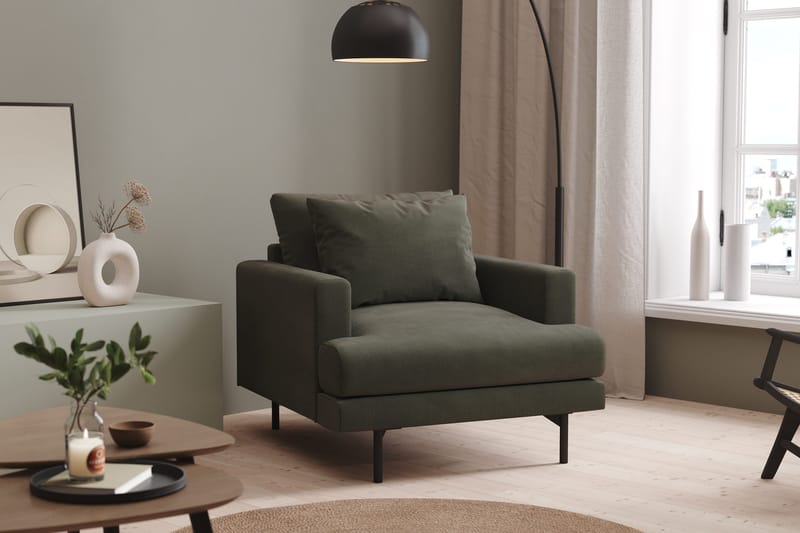 Menard Fåtölj - Mörkgrön - Möbler - Stolar & fåtöljer - Fåtölj