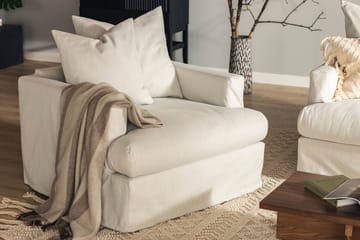 Menard Fåtölj Tvättbar & avtagbar klädsel - Linnebeige - Möbler - Stolar & fåtöljer - Fåtölj