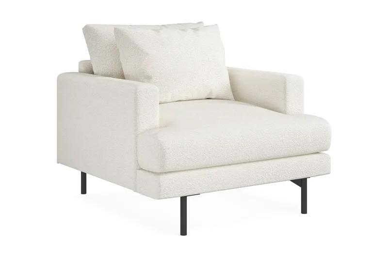 Menard Fåtölj - Vit Bouclé - Möbler - Stolar & fåtöljer - Fåtölj