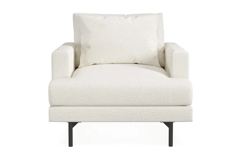 Menard Fåtölj - Vit Bouclé - Möbler - Stolar & fåtöljer - Fåtölj