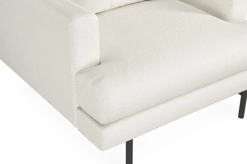 Menard Fåtölj - Vit Bouclé - Möbler - Stolar & fåtöljer - Fåtölj