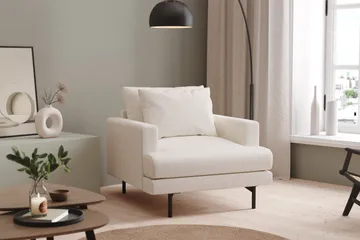 Menard Fåtölj - Vit Bouclé - Möbler - Stolar & fåtöljer - Fåtölj