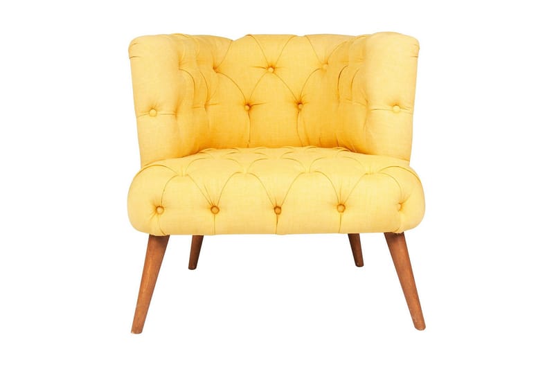 Monroew Fåtölj - Gul/Natur - Möbler - Stolar & fåtöljer - Fåtölj