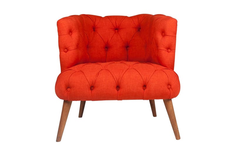 Monroew Fåtölj - Röd/Natur - Möbler - Stolar & fåtöljer - Fåtölj