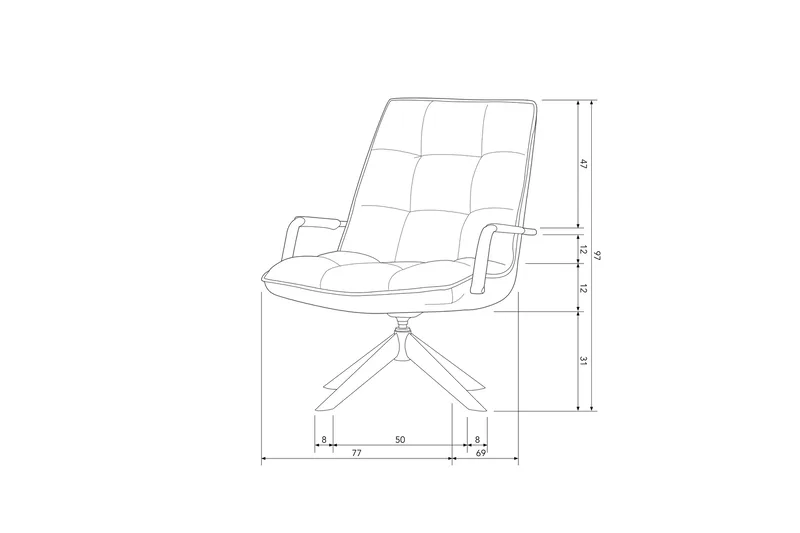 Mosami Fåtölj - Cognac - Möbler - Stolar & fåtöljer - Fåtölj