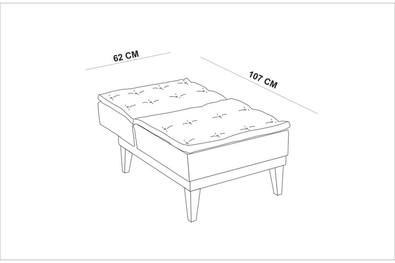 Mozzetti Fåtölj med Armstöd - Blå - Möbler - Stolar & fåtöljer - Fåtölj