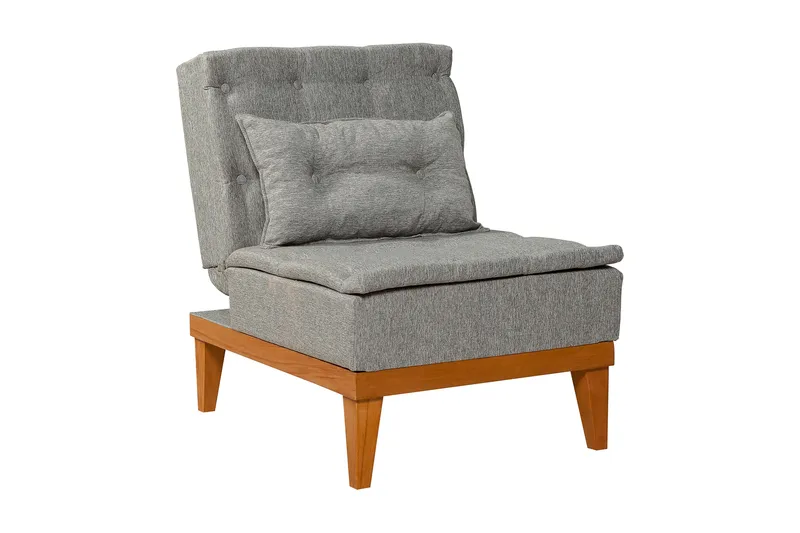 Mozzetti Fåtölj med Armstöd - Grå - Möbler - Stolar & fåtöljer - Fåtölj - Bäddfåtölj