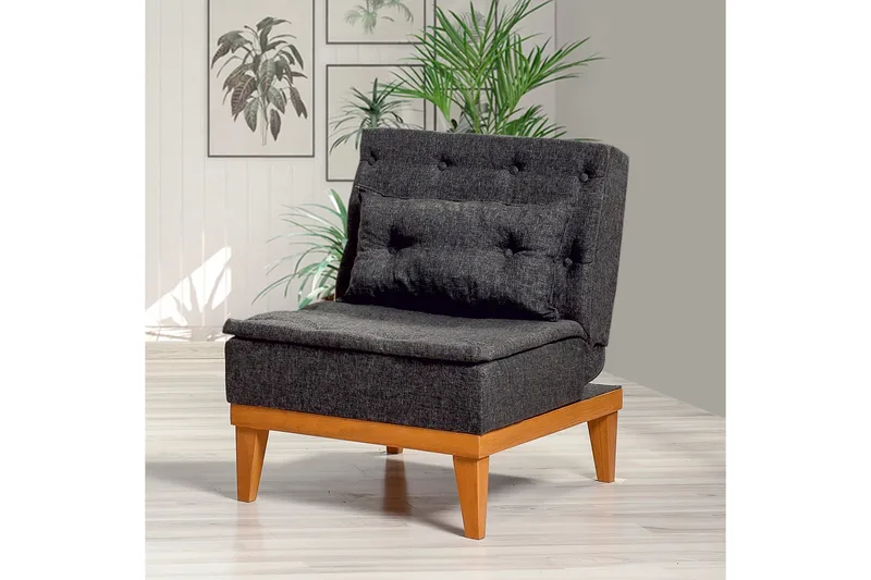 Mozzetti Fåtölj med Armstöd - Grå - Möbler - Stolar & fåtöljer - Fåtölj