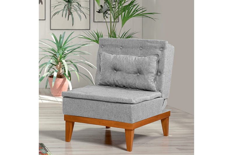 Mozzetti Fåtölj med Armstöd - Grå - Möbler - Stolar & fåtöljer - Fåtölj