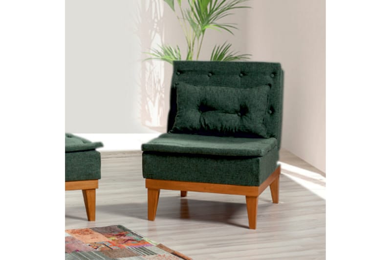 Mozzetti Fåtölj med Armstöd - Grön - Möbler - Stolar & fåtöljer - Fåtölj - Bäddfåtölj