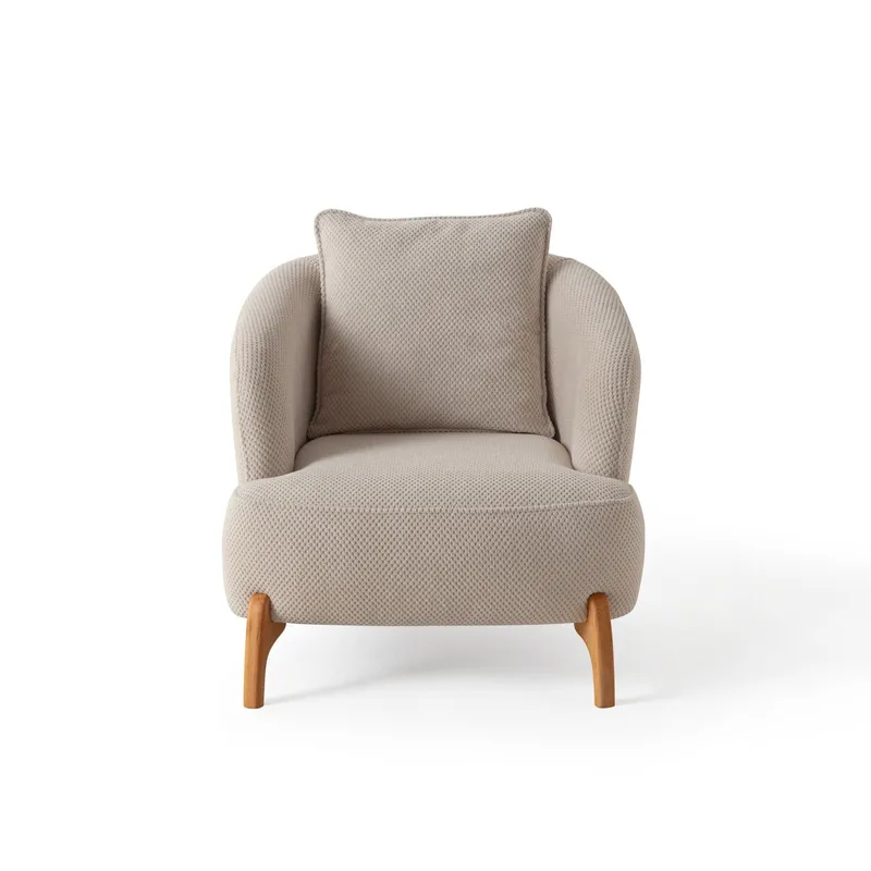 Munemori Öronlappsfåtölj 81x76x81 cm - Beige - Möbler - Stolar & fåtöljer - Fåtölj - Öronlappsfåtölj