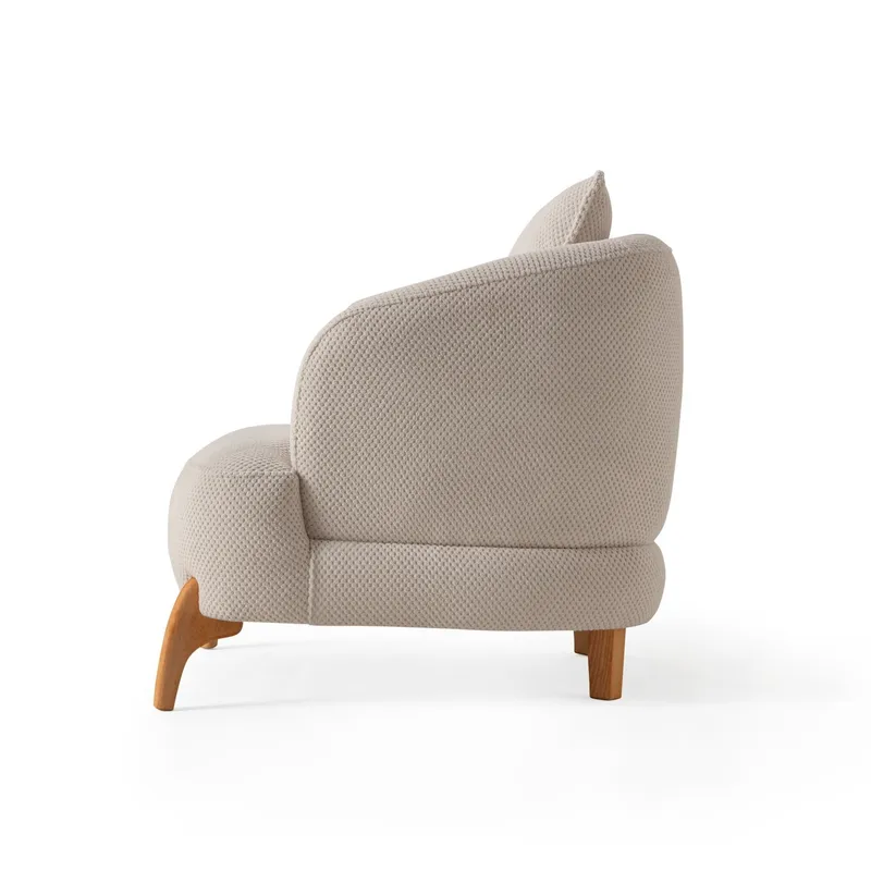 Munemori Öronlappsfåtölj 81x76x81 cm - Beige - Möbler - Stolar & fåtöljer - Fåtölj - Öronlappsfåtölj