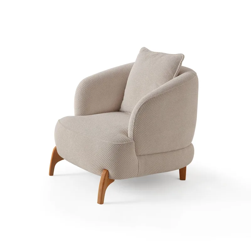 Munemori Öronlappsfåtölj 81x76x81 cm, Beige