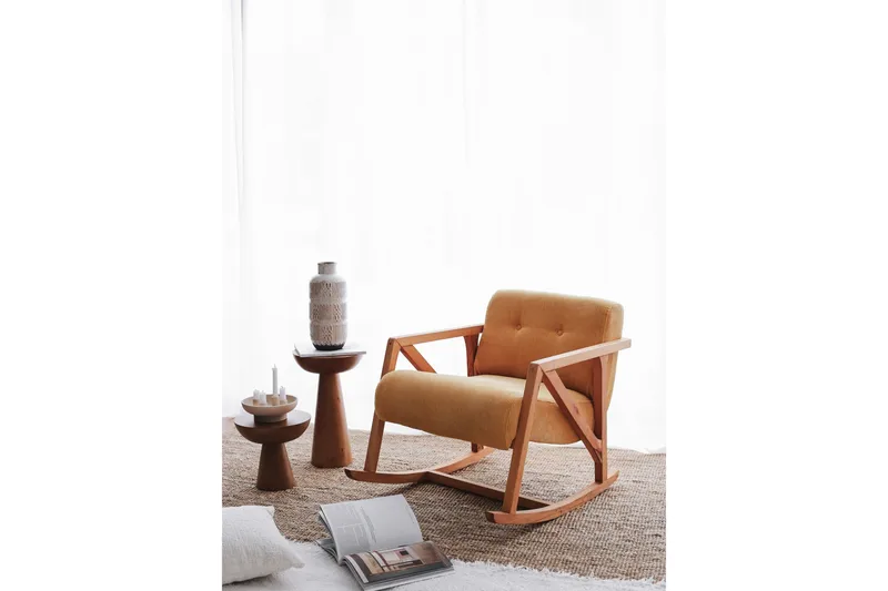 Muskuran Fåtölj - Gul - Möbler - Stolar & fåtöljer - Gungstol