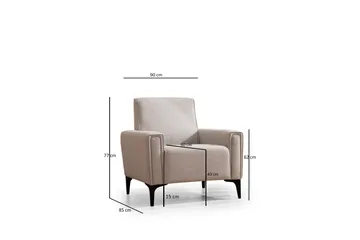 Naoko Fåtölj - Beige - Möbler - Stolar & fåtöljer - Fåtölj