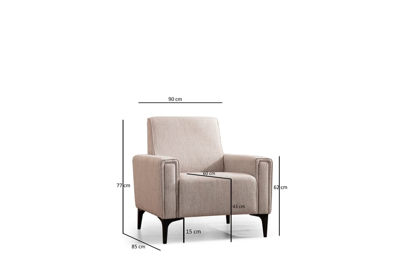 Naoko Fåtölj - Ljusbrun - Möbler - Stolar & fåtöljer - Fåtölj