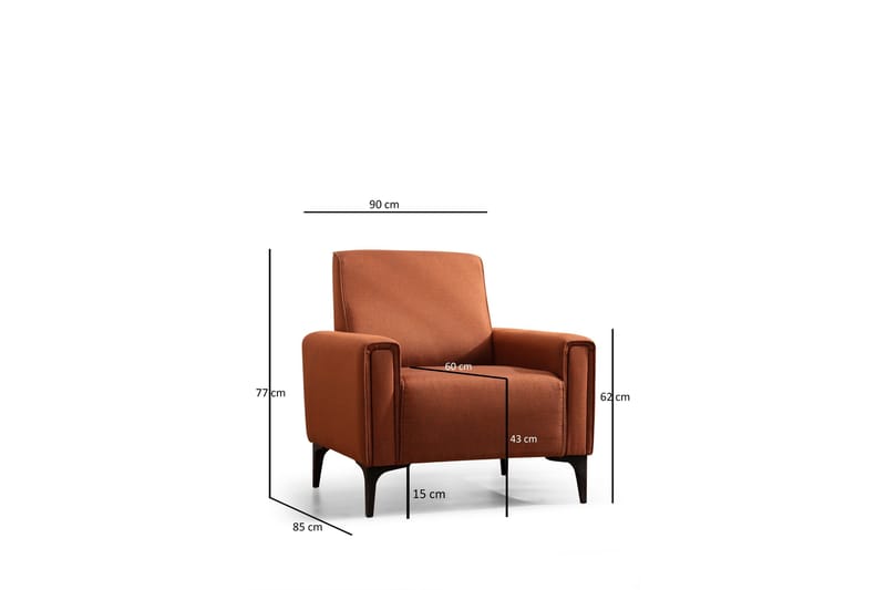 Naoko Fåtölj - Röd - Möbler - Stolar & fåtöljer - Fåtölj