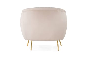 Narayn Modern Rund Fåtölj i Tyg - Beige - Möbler - Stolar & fåtöljer - Fåtölj